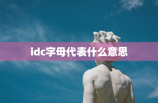 idc字母代表什么意思