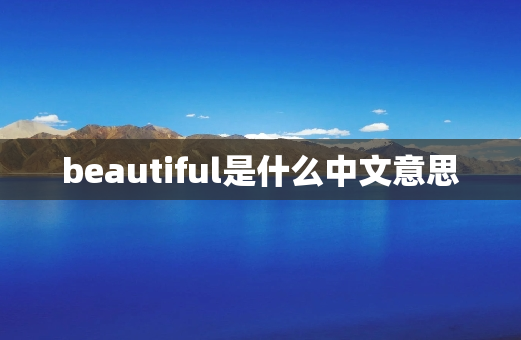 beautiful是什么中文意思
