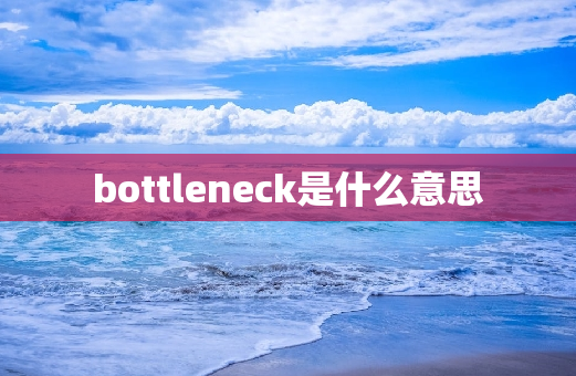 bottleneck是什么意思
