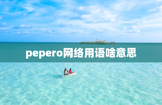 pepero网络用语啥意思