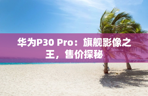 华为P30 Pro：旗舰影像之王，售价探秘