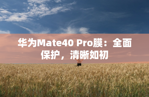 华为Mate40 Pro膜：全面保护，清晰如初