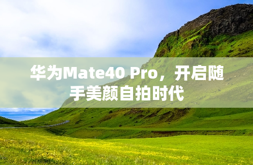 华为Mate40 Pro，开启随手美颜**时代